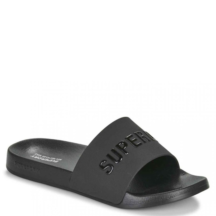 Superdry Slippers Papuče Ženske, Crna