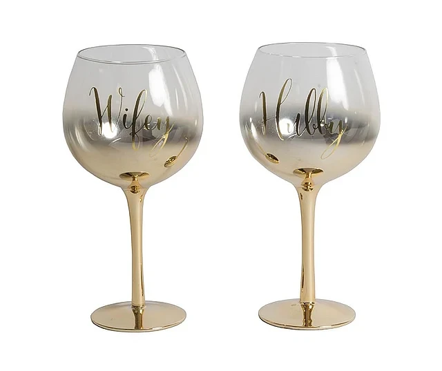 Widdop Case Set 2 Gin Always&Forever Hubby Wifey