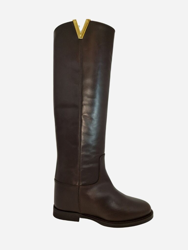 Via Roma FW25ŽO2568TESTA Čizme, Braon