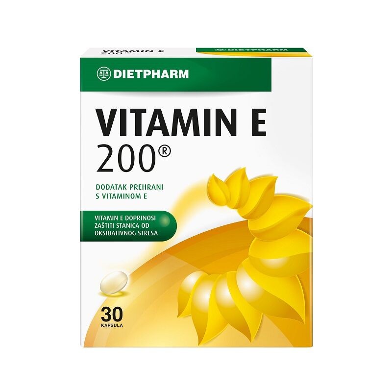 Diet Pharm Vitamin E 200 Caps A30
