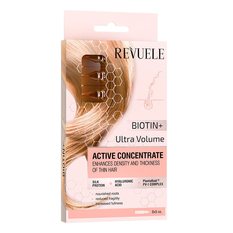 Revuele Ampule Za Kosu Active Hair Concentrat Biotin+Ultra Volume 8X5