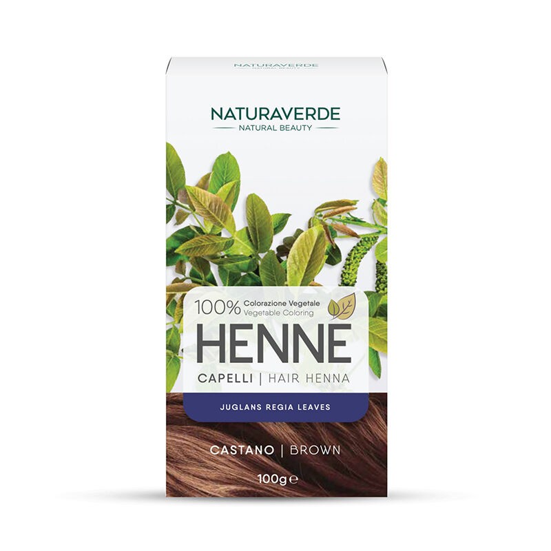 Naturaverde 100% Vegetable Coloring Henna Brown 100Gr