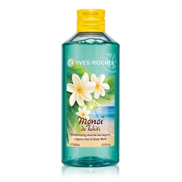 Yves Rocher Monoi De Tahiti Lagoon Hair And Body Wash 400 Ml