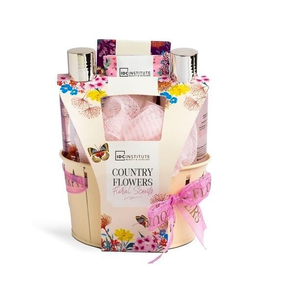 Idc Institute Country Flowers Bucket Set