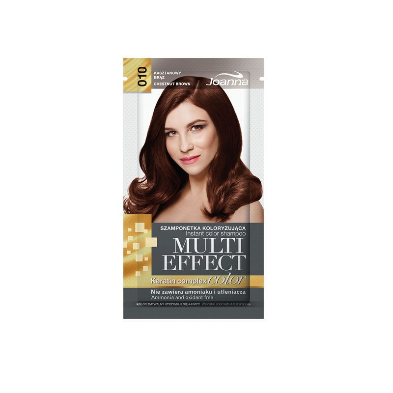 Joanna Multieffect Keratin Complex Color 10 Chestnut Brown - Kolor Šampon