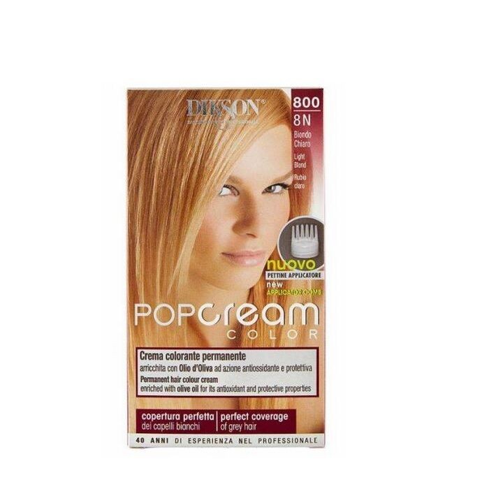 Dikson Pop Cream Color 800 - 8N Light Blond - Farba Za Kosu