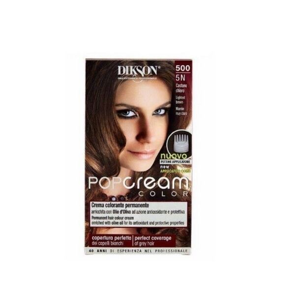 Dikson Pop Cream Color 500 - 5N Lighest Brown