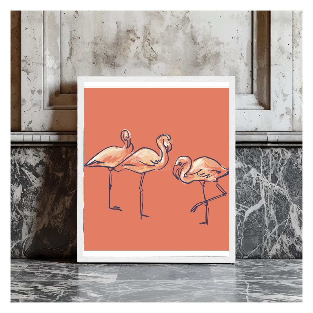 Canvas "Galioti" Flamingosi
