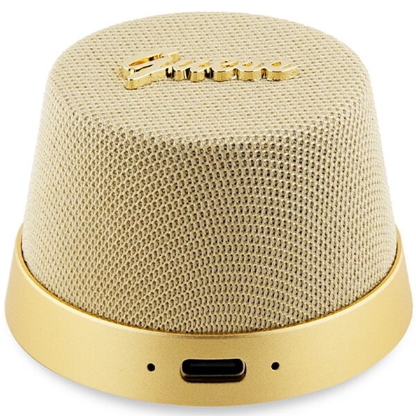 Guess Zvučnik  GUWSC3ALSMD Bluetooth Stand Magnetic Script Metal gold GSM180656