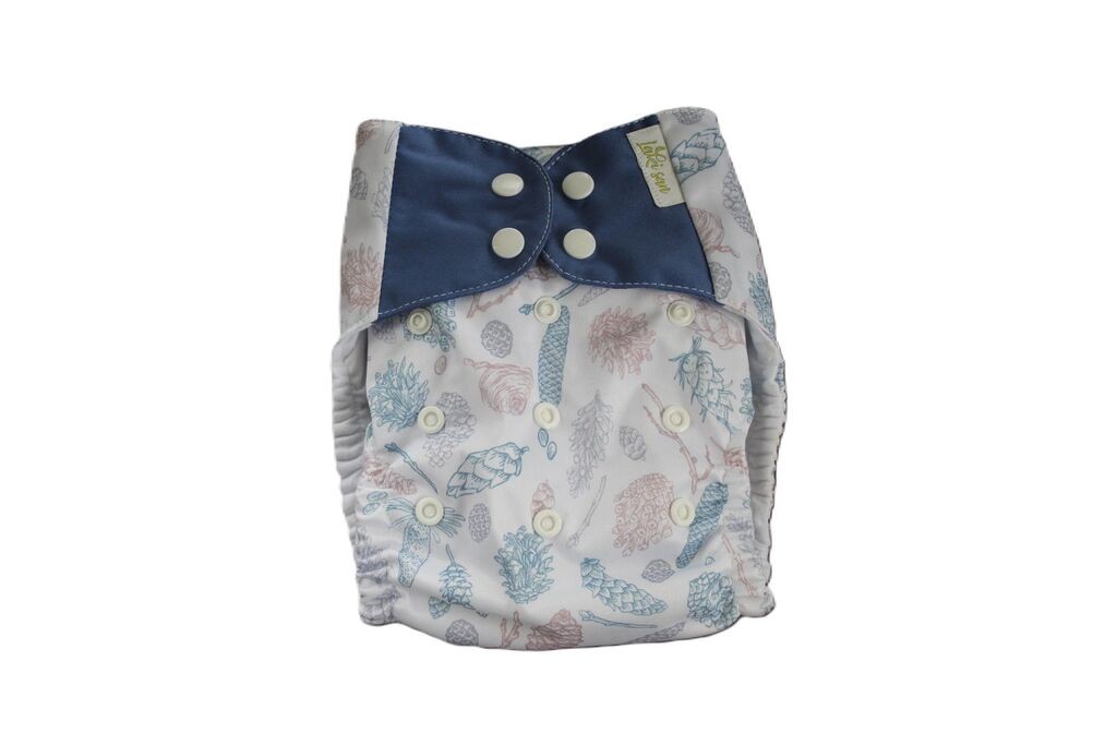 Laki San Kompletna Platnena Pelena Sa Umetkom, Unutra Bijela, Nepromočivi Pul Šišarke