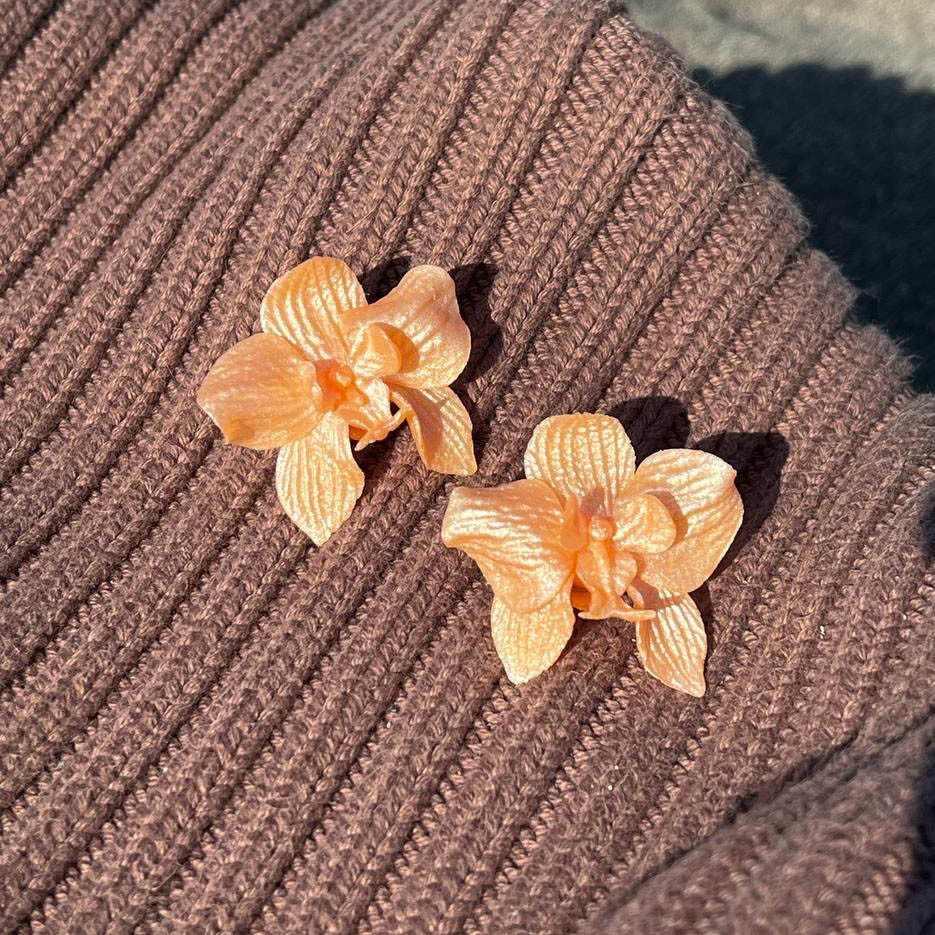 DOMIKI jewellery Mindjuše Orhideja Breskva