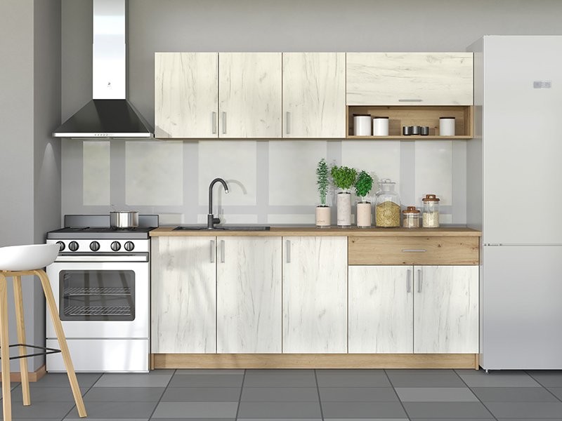 FORMA IDEALE Kuhinja Tamara 200 Ah Bh Fsc Mix Sa Radnom Plocom 28Mm Ah Fsc Mix