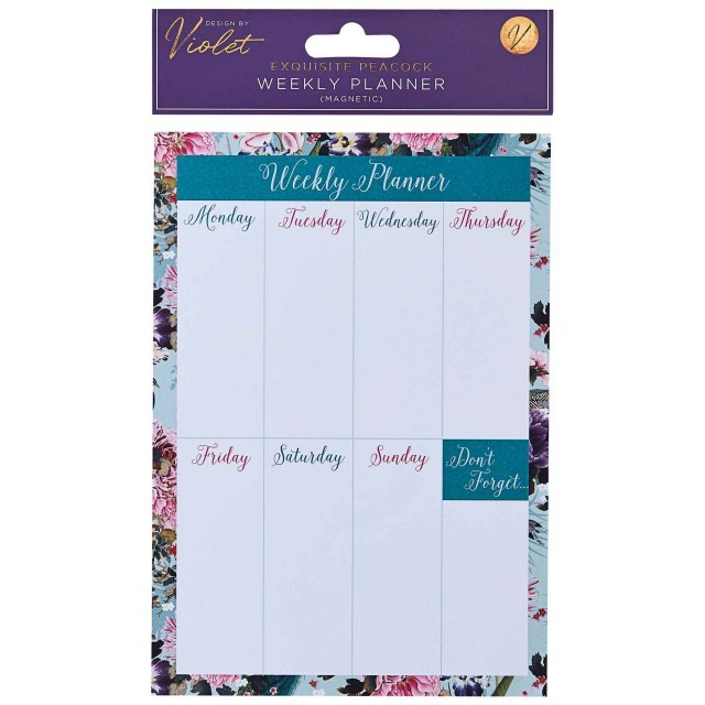 Violet Vio Sedmični Planer Peacock