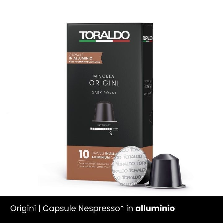 TORALDO Nespresso  Kompatibilne Aluminijumske Kapsule - Origini - Intenzitet 10 (10 Komada)