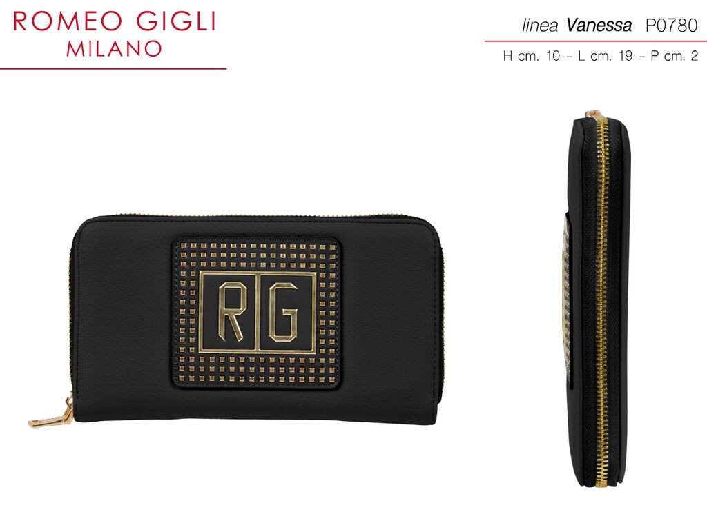 Romeo Gigli Ženski novčanik Vanessa Milano P0780, Crni