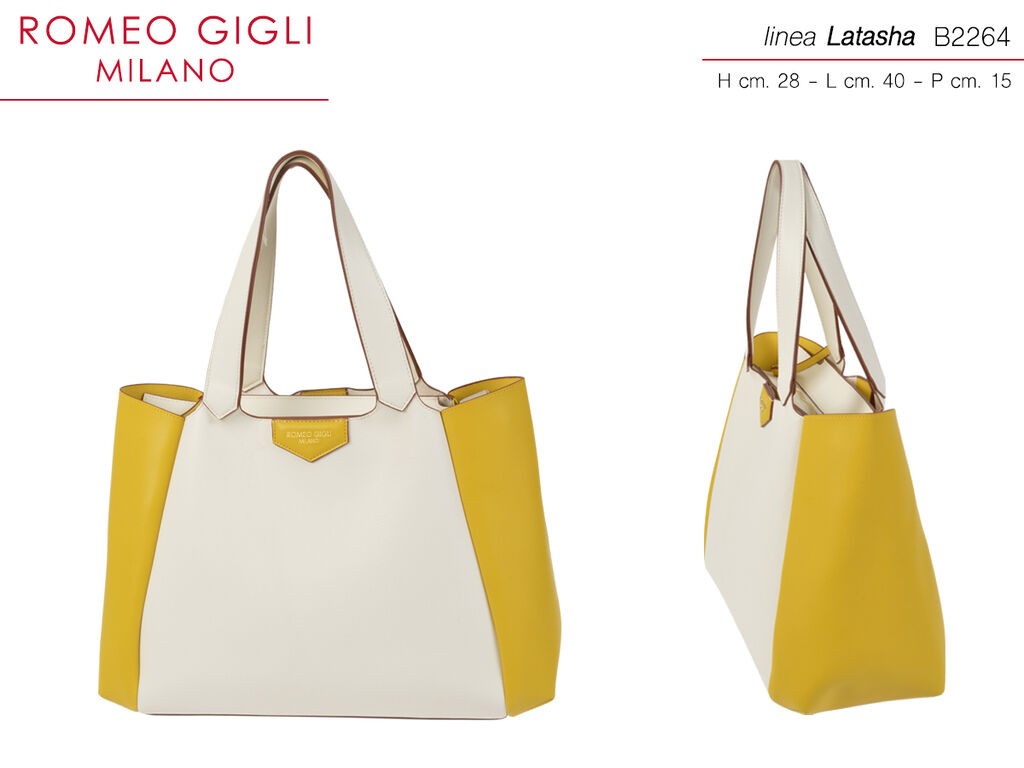 Romeo Gigli Ženska torba Latasha B2264, Krem-žuta