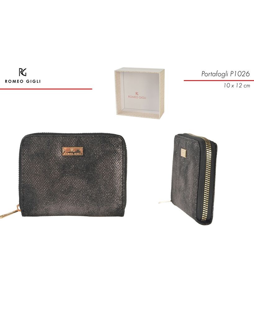 Romeo Gigli Ženski novčanik Z.P1026 Ematite, Crni
