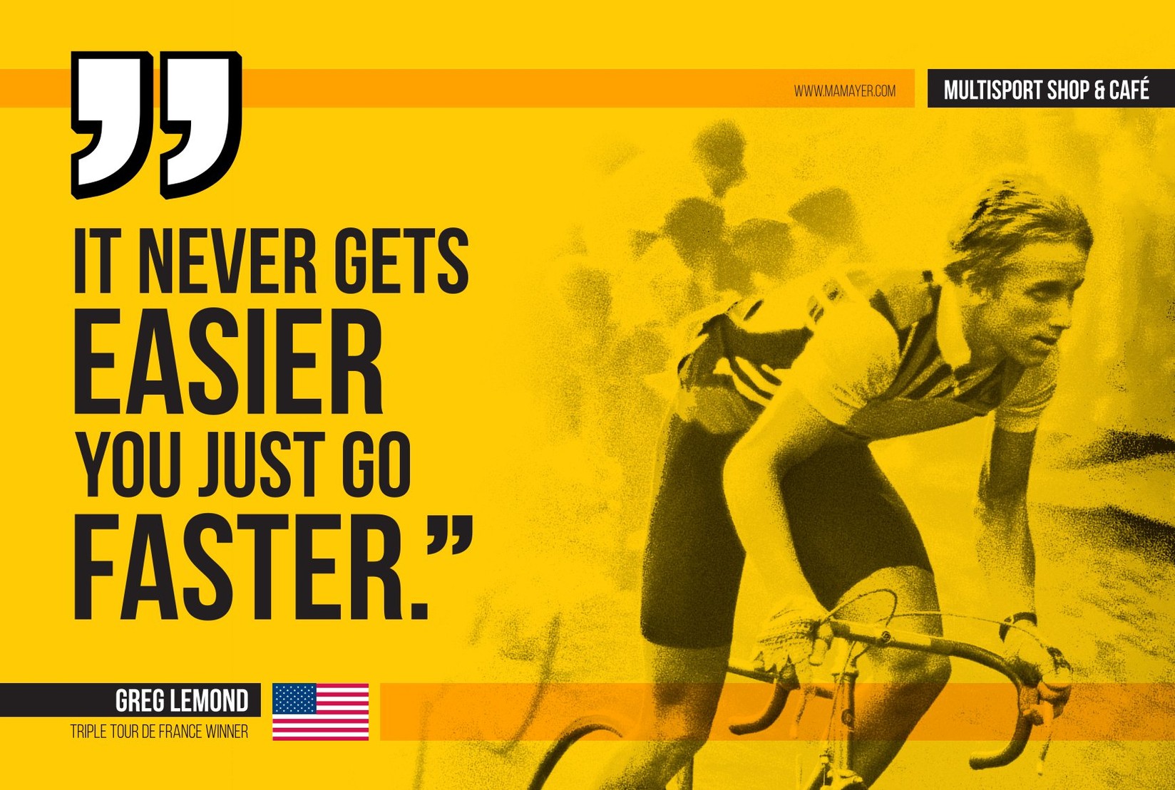 Art Metal Plate - Bike - Greg Lemond