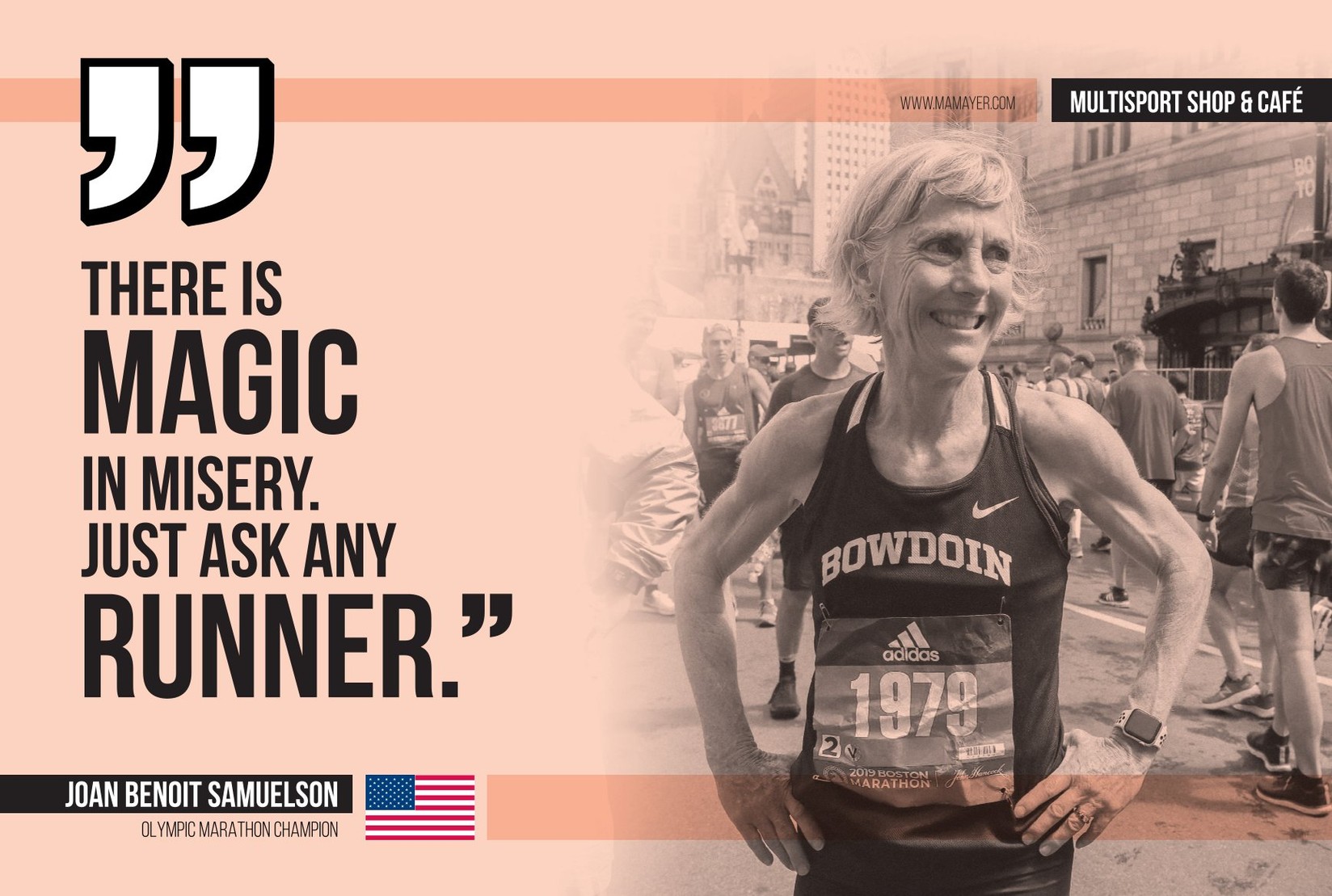 Art Metal Plate - Run - Joan Benoit Samuelson