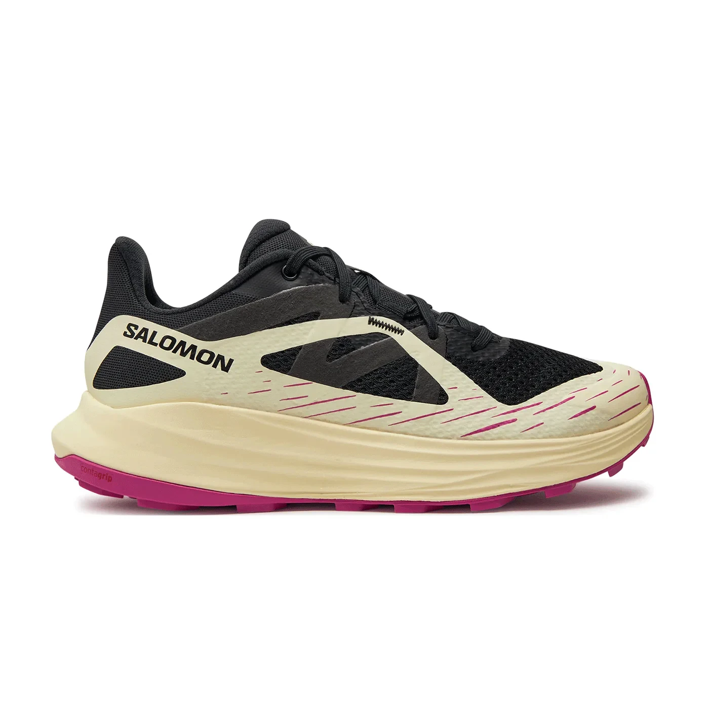 Salomon W Patike Ultra Flow Blk/Tyellow/Rose V - 40 2/3