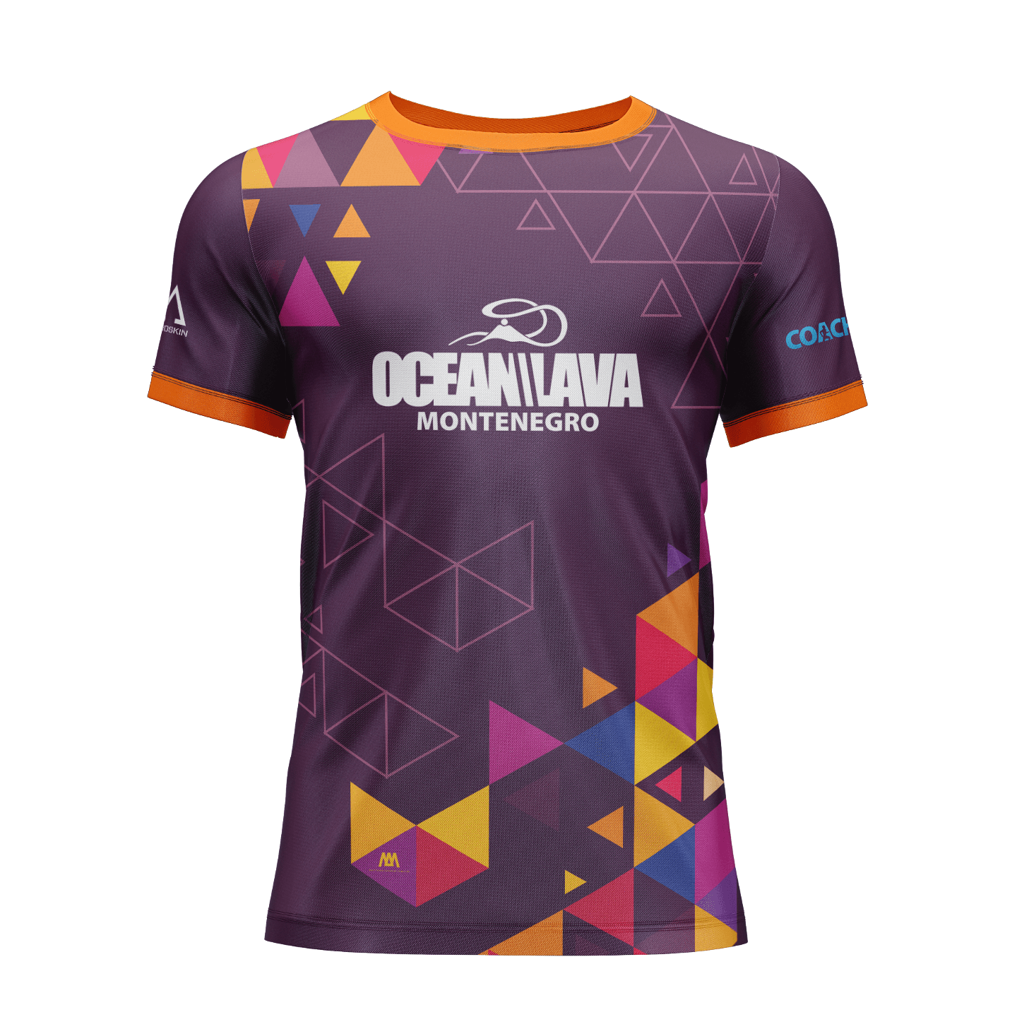 Aeroskin Tehnička Majica Muška Ocean Lava Ljubičasto Narandžasta - M