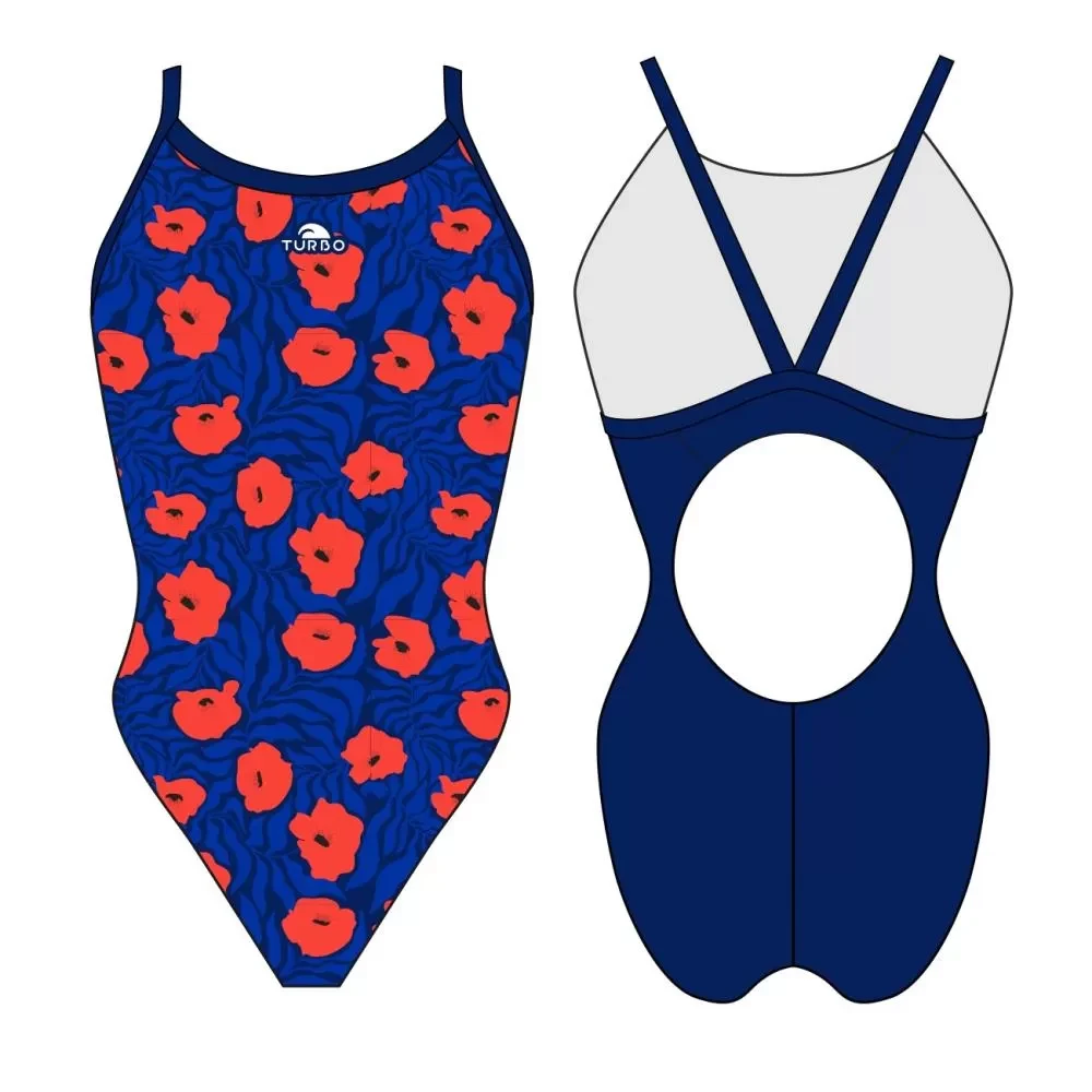 Turbo Ženski Jednodjelni Kupaći Comfort Wai Poppy Land - XL