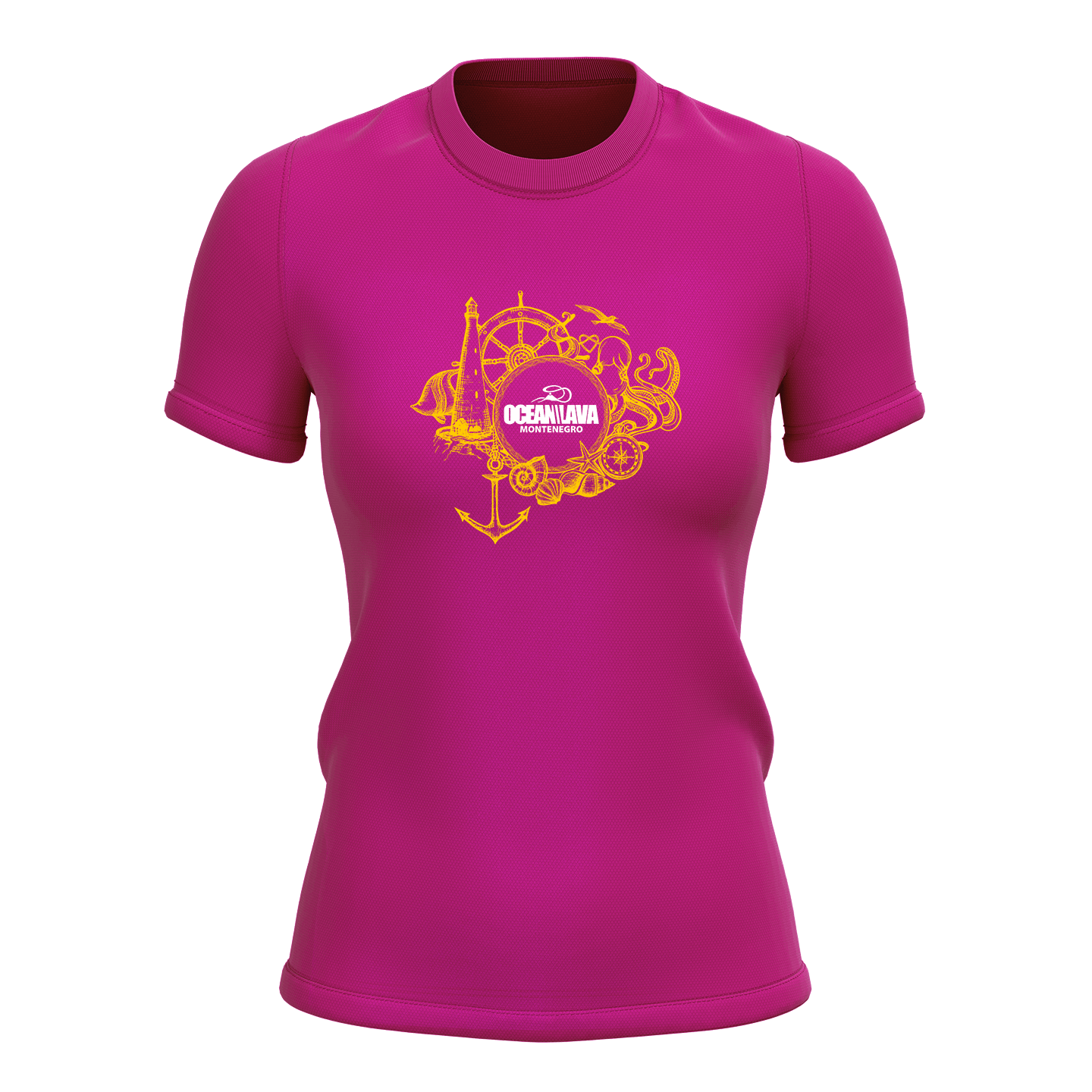 Pamučna Majica Ženska Ocean Lava Roza Morska - S