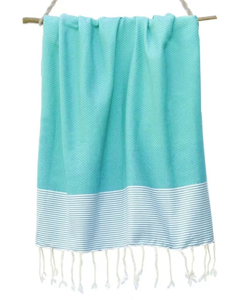 Le Comptoir De La Plage  Peškir Za Plažu 100% Pamuk Platneni Tanji Mikanda  140*170, Plavi