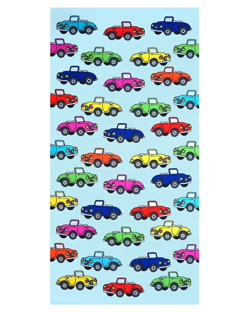 Le Comptoir De La Plage  Peškir Za Plažu Micro Cars 70X140, Plavi