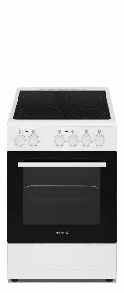 Tesla CV5400SW, Električni šporet, Staklokeramička ploča, 50x60x83cm, Bijeli
