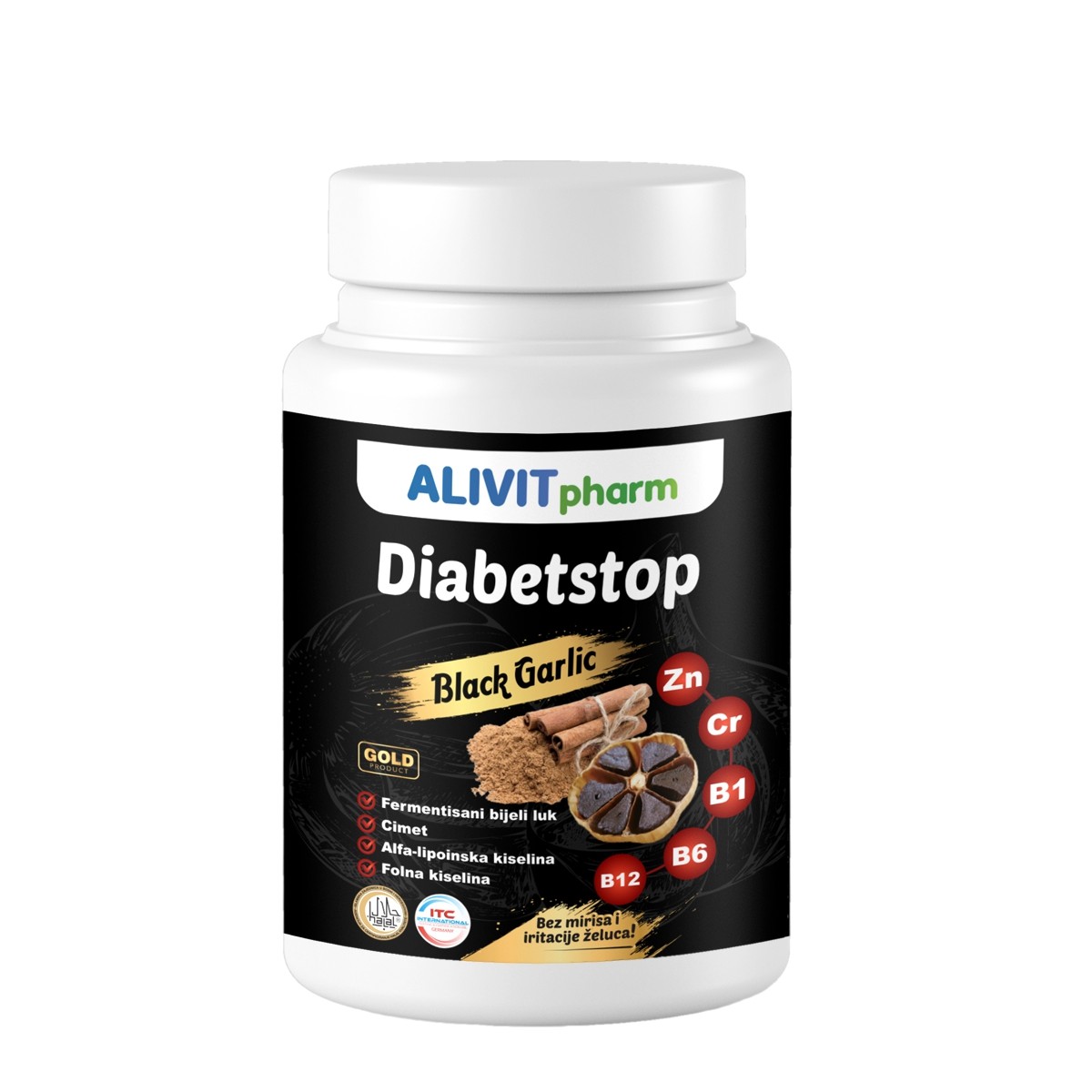Alivit Fermentisani bijeli luk Diabetstop, 90 kapsula