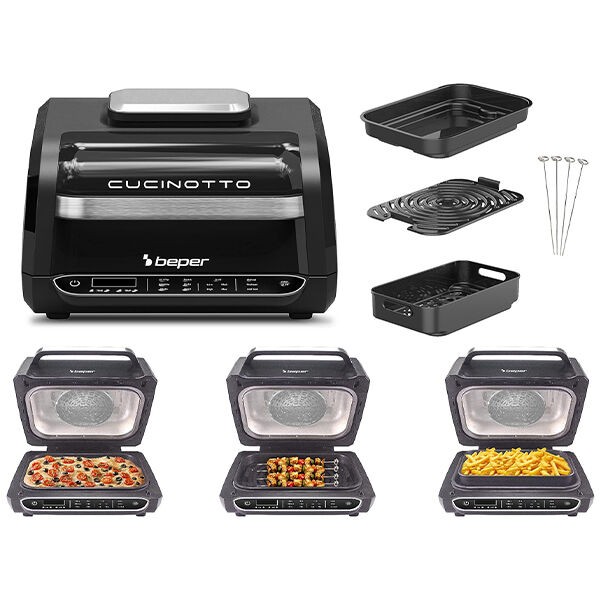 Beper Multifunkcionalni Grill Roštilj/Friteza Air Fryer  P101Fri080 1700W