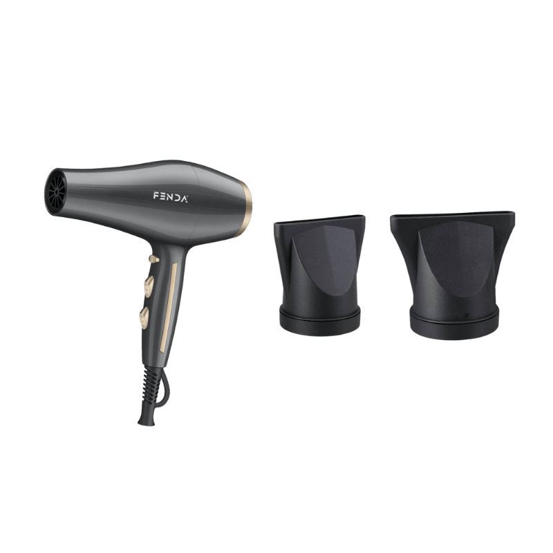 FENDA - Fen za kosu sa zlatnim detaljima - Gray