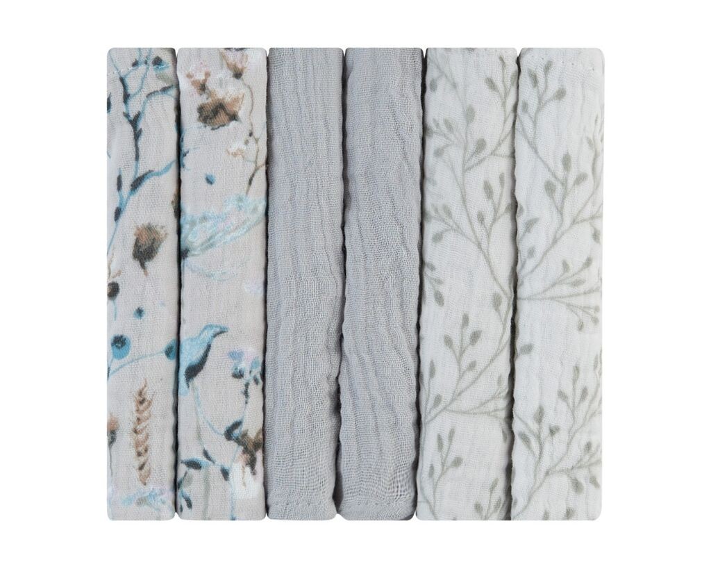 Kikka Boo Muslin Set 6Pcs 30X30 Cm Dreamy Fields