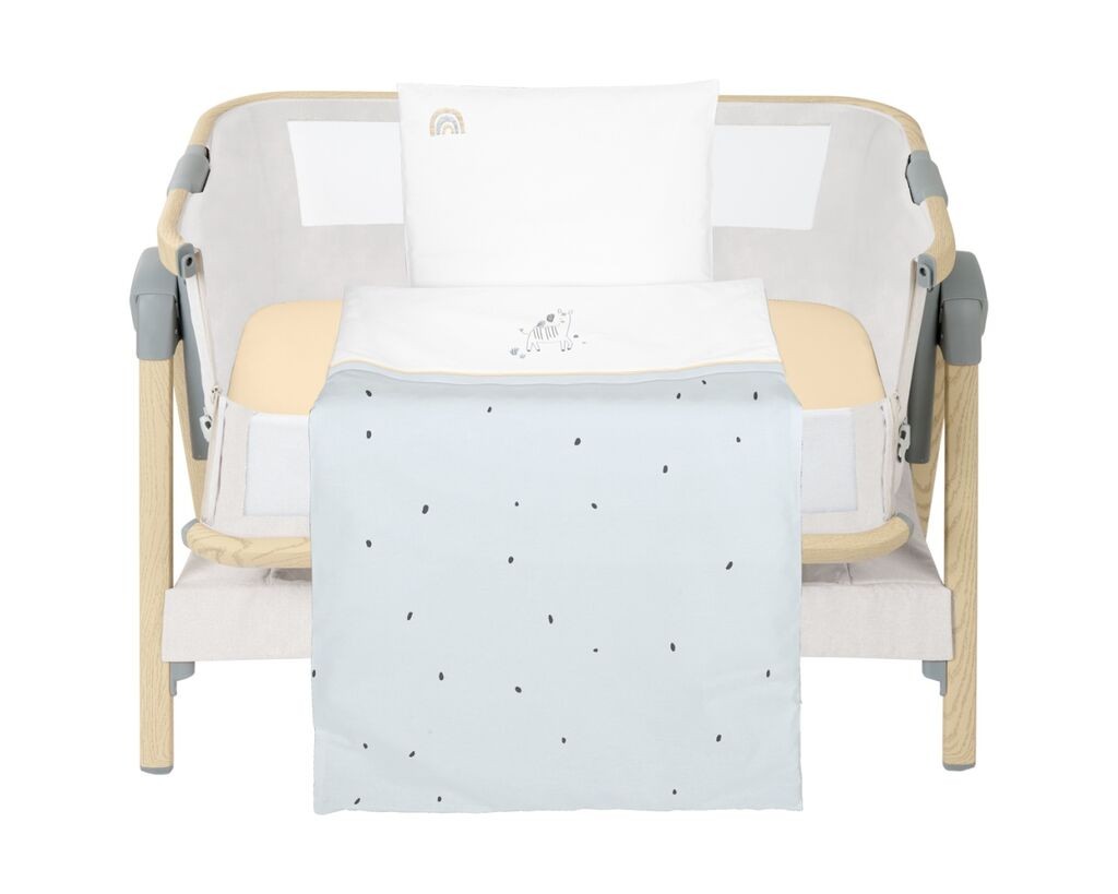 Kikka Boo Posteljina Za Kolijevku 5 Djelova “Stripy Friends”, Plava