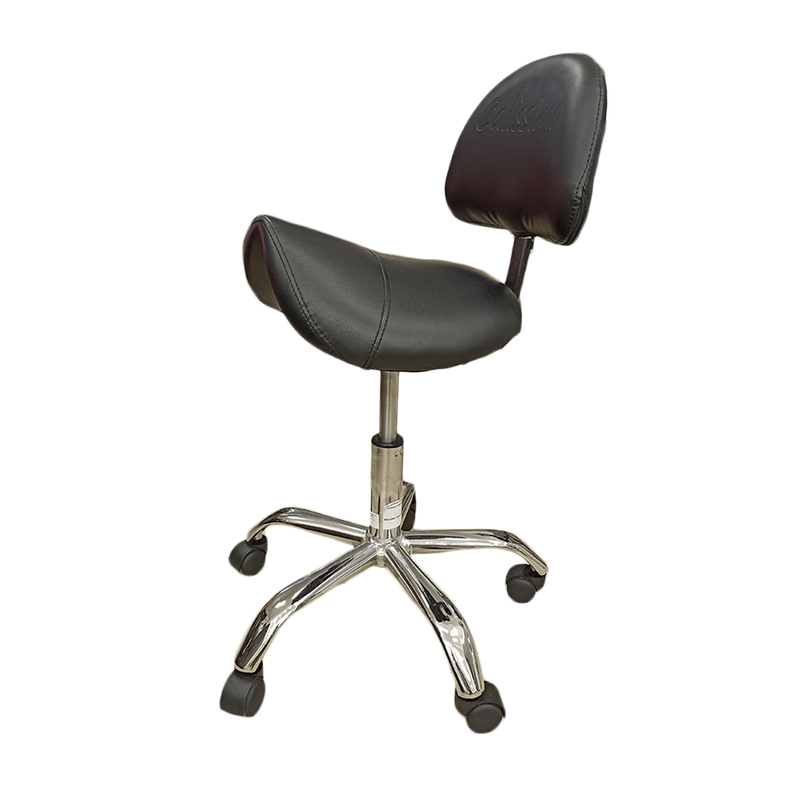 DM pomoćna stolica 3805 sa naslonom-sedlo, crna