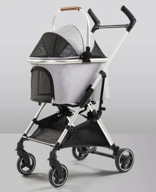 Kolica Za Ljubimce Premium, Sivi