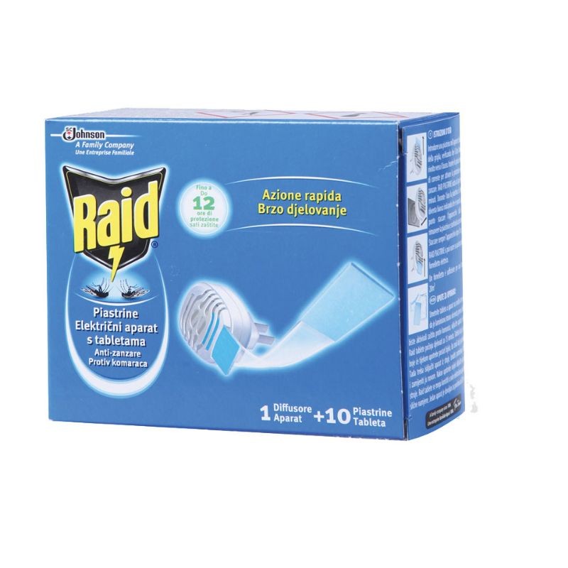 RAID Električni uređaj s tabletama protiv komaraca