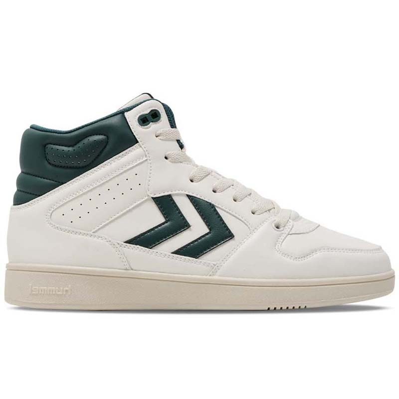 HUMMEL Muške patike St power play mid pl, Bijelo-zimzelene