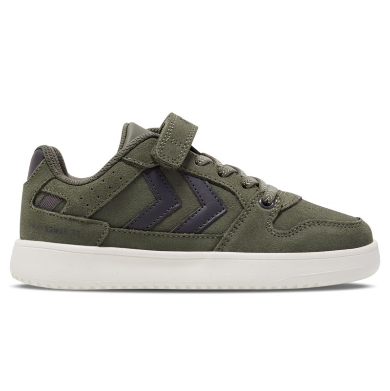 HUMMEL Patike za dječake St. power play suede jr, maslinasto-crne