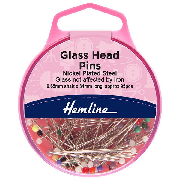 Hemline Špenadle Sa Staklenom Glavom   679 0,65Mmx34Mm 10G - Oko 95Kom