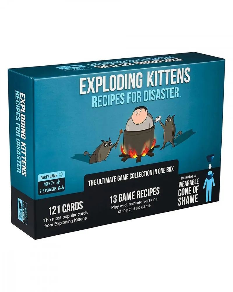 Društvena igra Exploding Kittens Recipes for Disaster, Plava