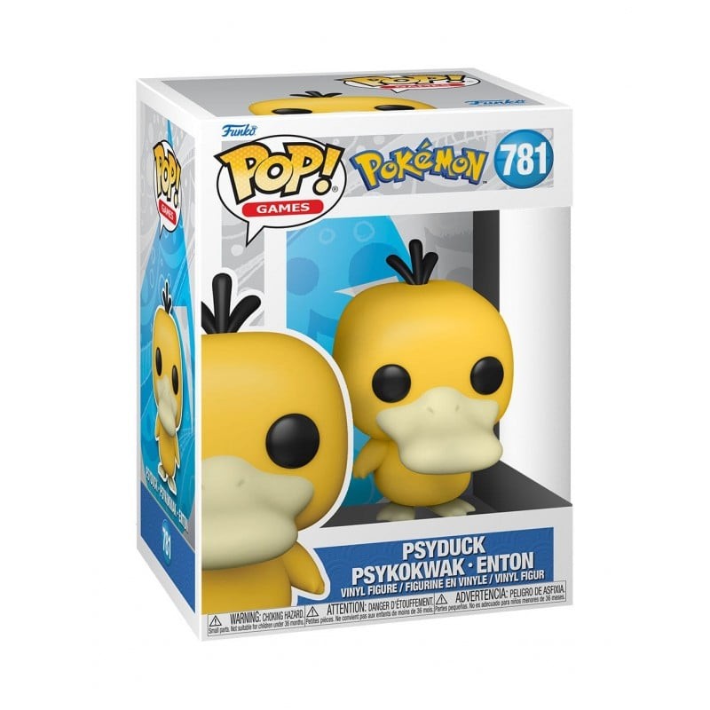 POP! Bobble Figure Pokemon Psyduck, Žuta