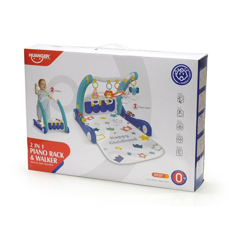 HUANGER Šetalica i podloga za igru 2u1 HE.0633, Plava