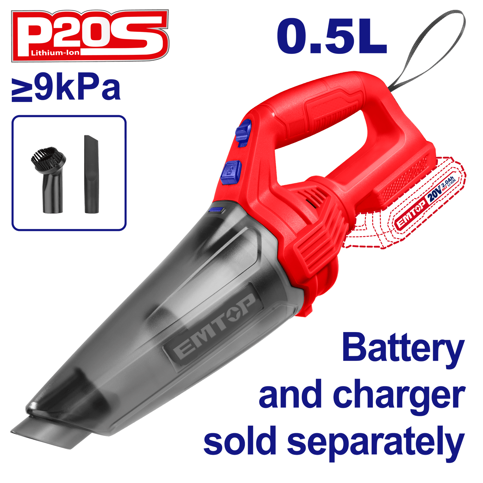 EM TOP Aku Usisivač  S16353