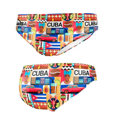 Turbo Muški kupaći kostim Cuba Girl crveni - XL