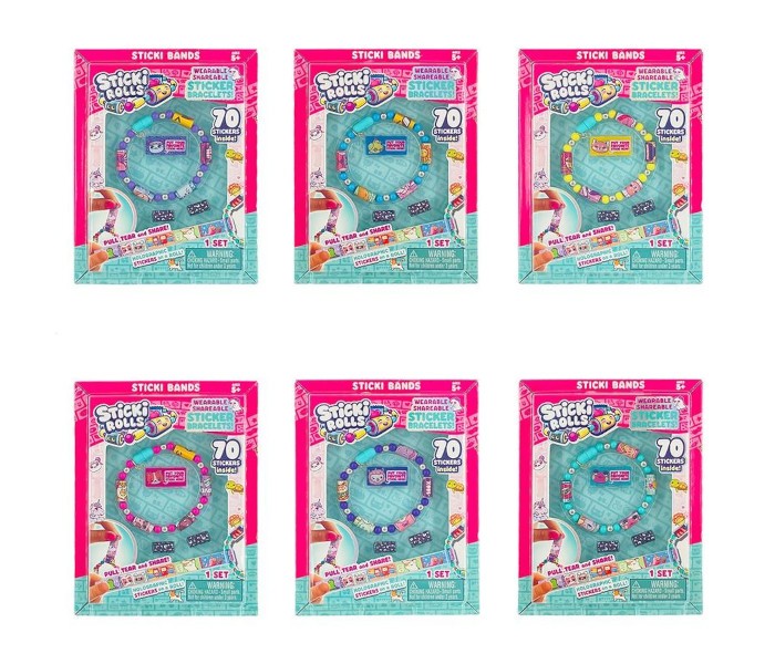 Igračka Sticki rolls narukvica single set