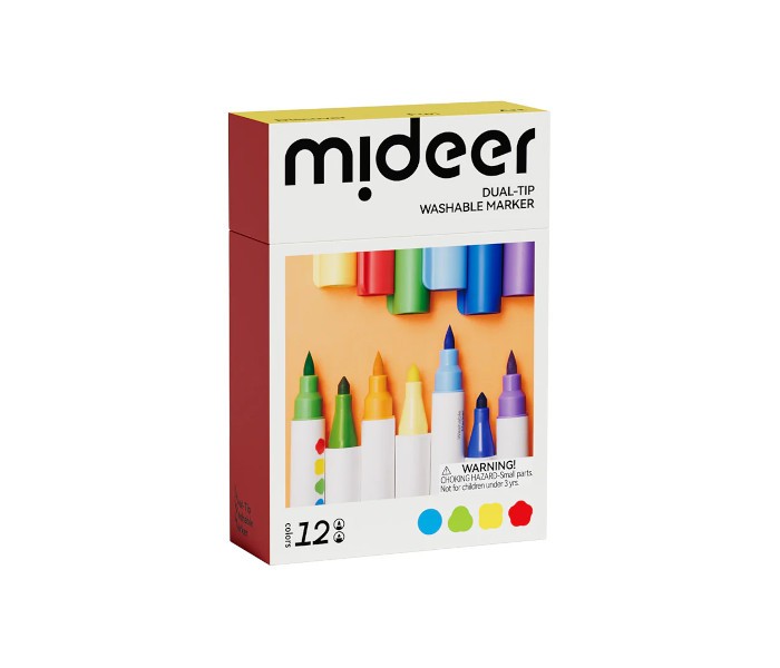 Marker perivi sa dvostrukim vrhom - 12 boje