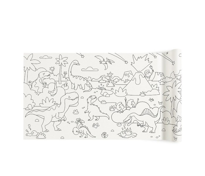Ljepljiva rolna za bojanje- nevjerovatni dinosaurus