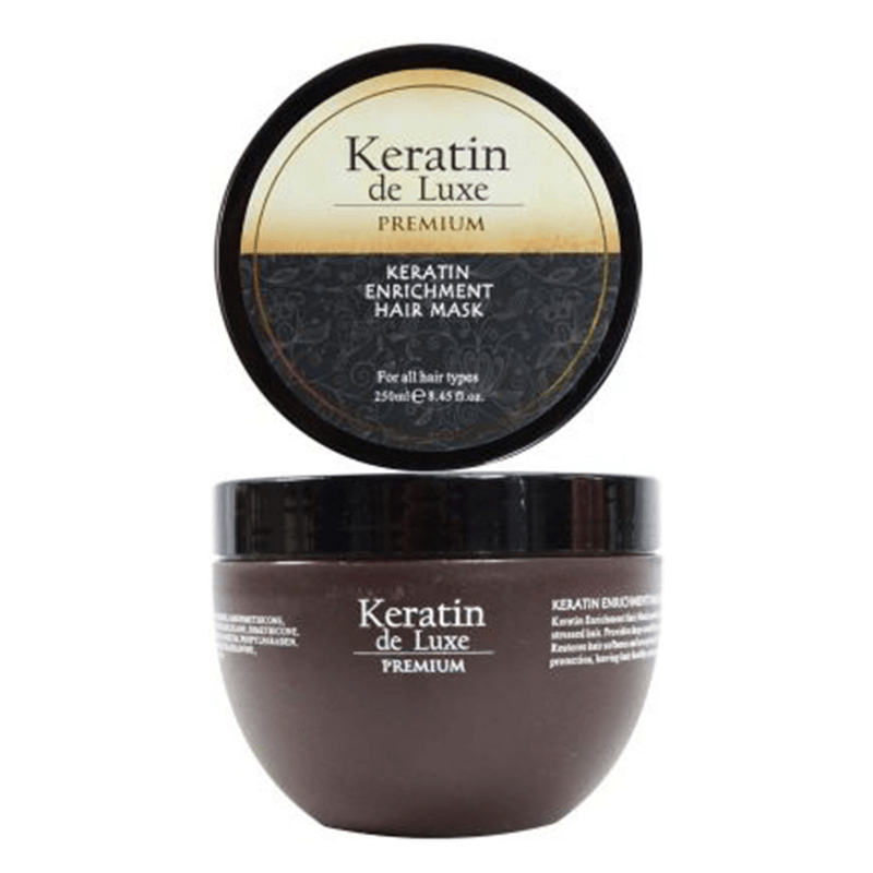 Keratin de Luxe Premium Maska za kosu 250ml, Smeđa